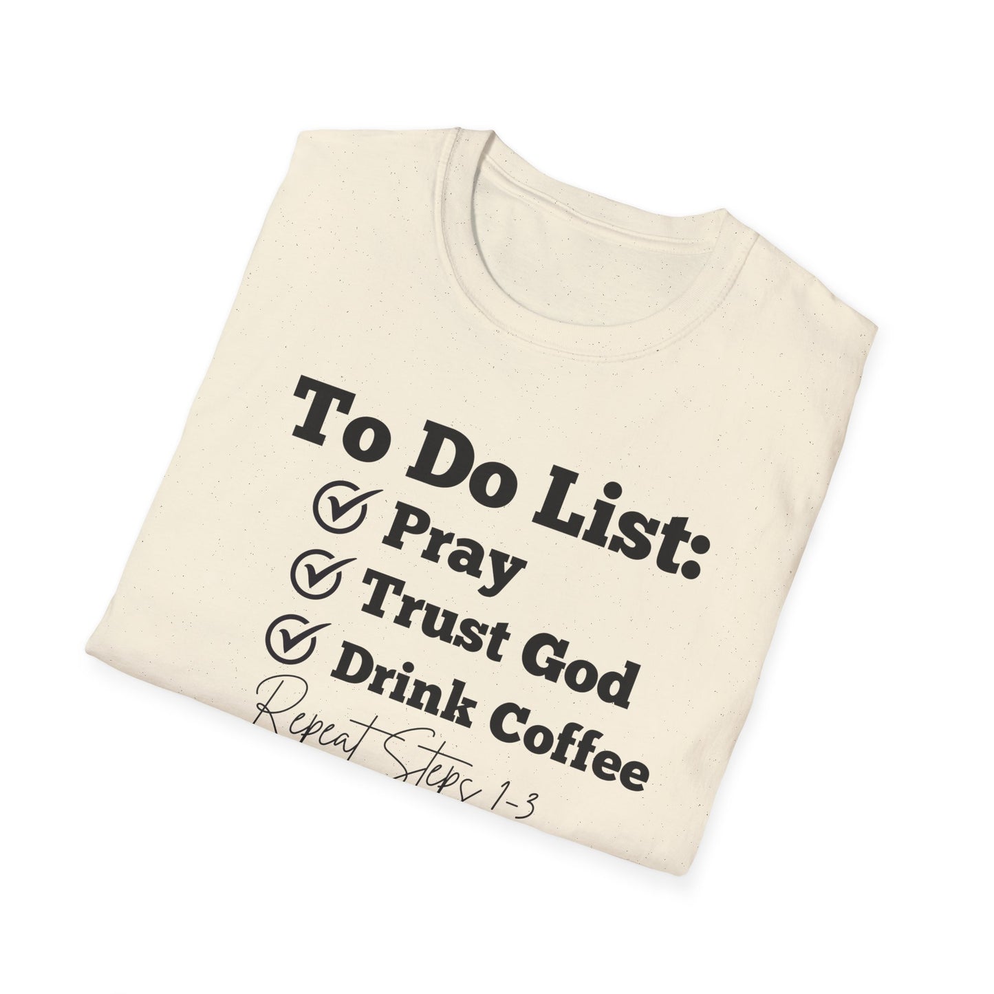 Coffee Lovers - To Do List - Softstyle T-Shirt