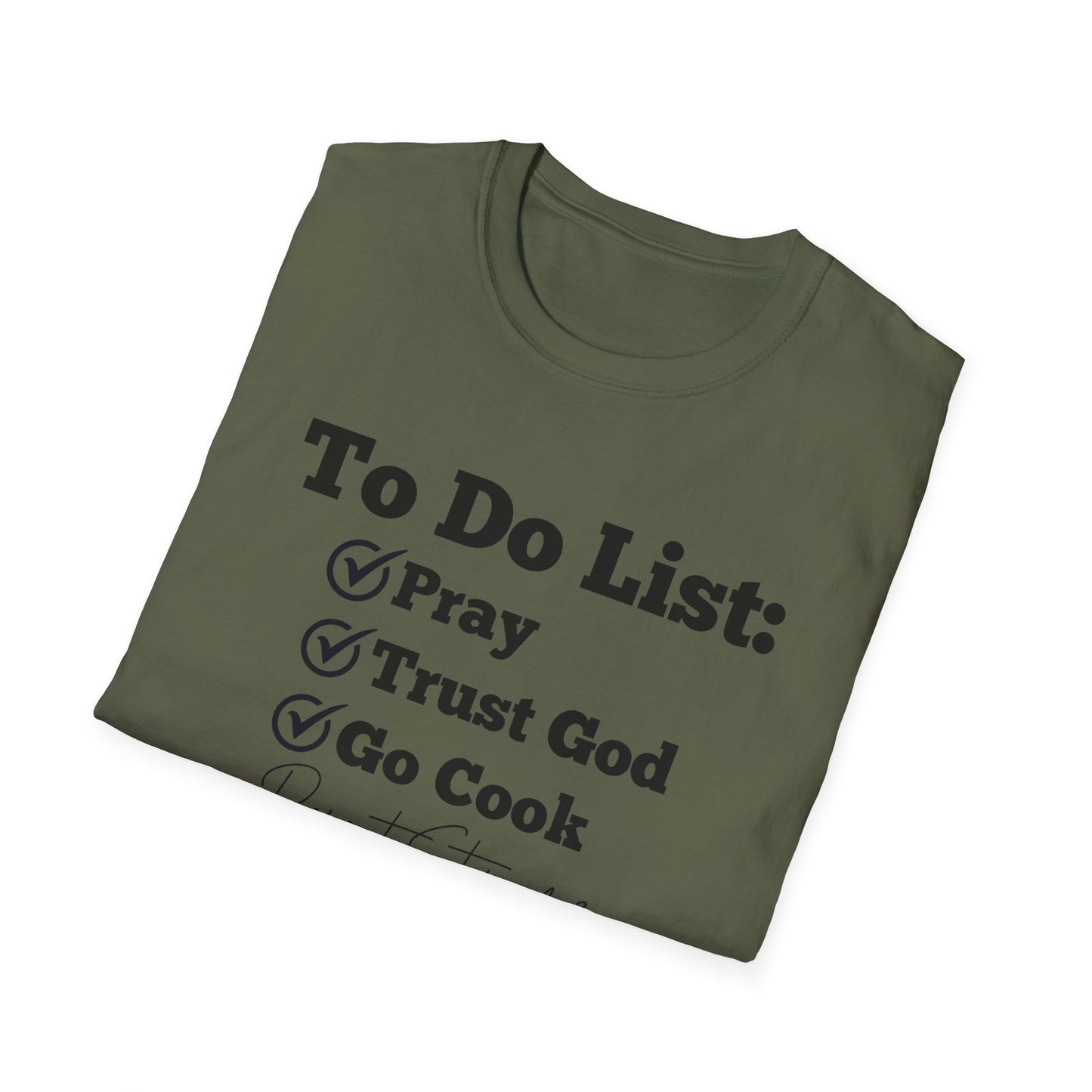 Cooking -To Do List - Softstyle T-Shirt